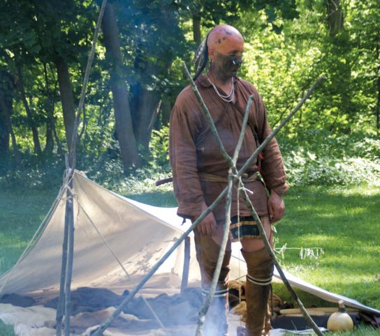 Native American Reennacter at Old New Paltz Days